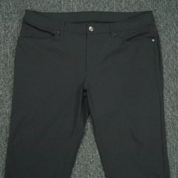 Lululemon Pants Men 36x33 Obsidian ABC Slim Fit Zip Pocket Trouser Warpstreme